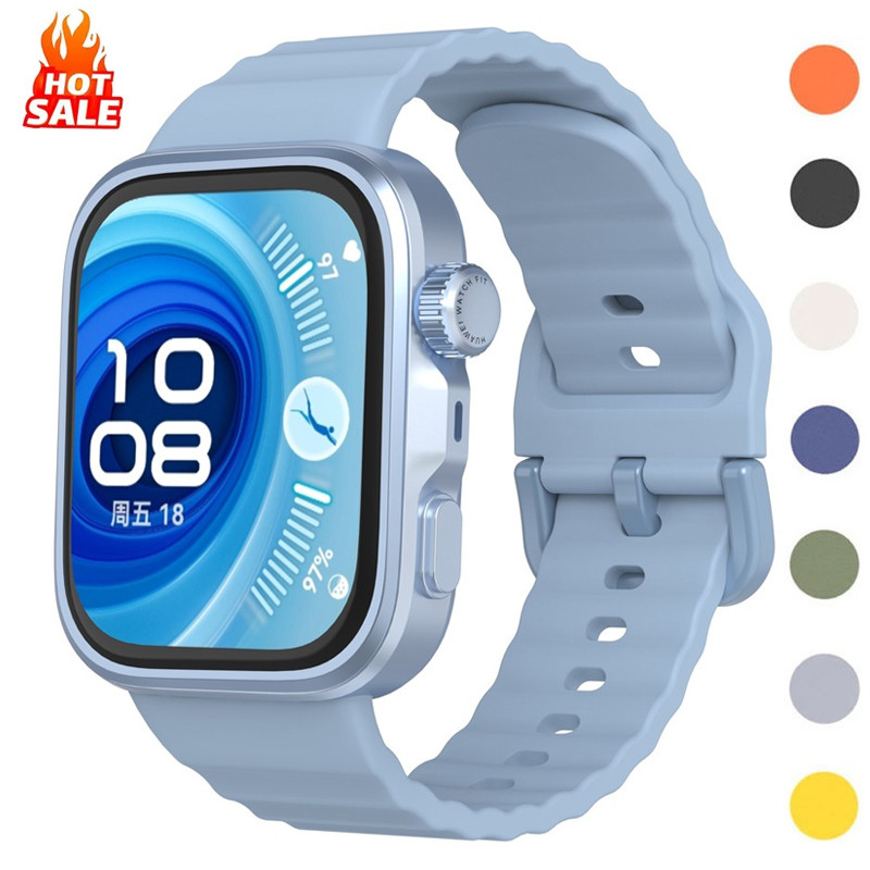 สายหนังสําหรับ Huawei Watch Fit 5 FIT 5Pro Band Sport สร้อยข้อมือสําหรับ Huawei Fit 3 fit4 Correa อุปกรณ์เสริม