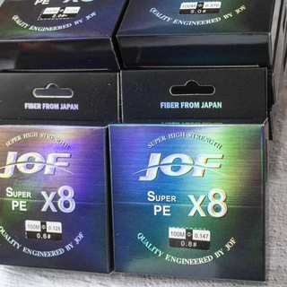 สาย PE JOF X8 ถัก 8 เส้น 100 เมตร สายตกปลา ยิงปลา X4 X8 X9 ถักแน่น ทนแรงดึง พร้อมส่ง เก็บเงินปลายทาง