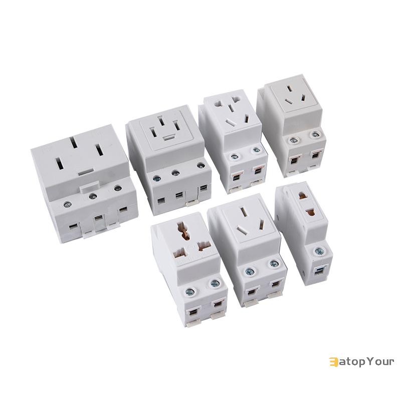 EatopYour] AC30 EU และ AU ประเภท 35 มม.DIN Rail Mount AC Power 10A 16A 25A 250V 440V 2/3/4/5 Pin Plug Modular Socket ใหม่