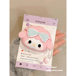 (Pro3 2025) เคส Bow Melody น่ารักสําหรับ AirPods4/4ANC/1/2/3/Pro/Pro2/Pro3 เคสซิลิโคนอ่อนนุ่ม