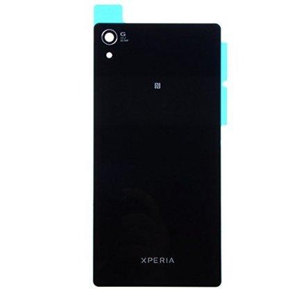 Sony Xperia Z2 D6503 L50T L50 ฝาหลังแบตเตอรี่กระจกด้านหลัง - สีดํา