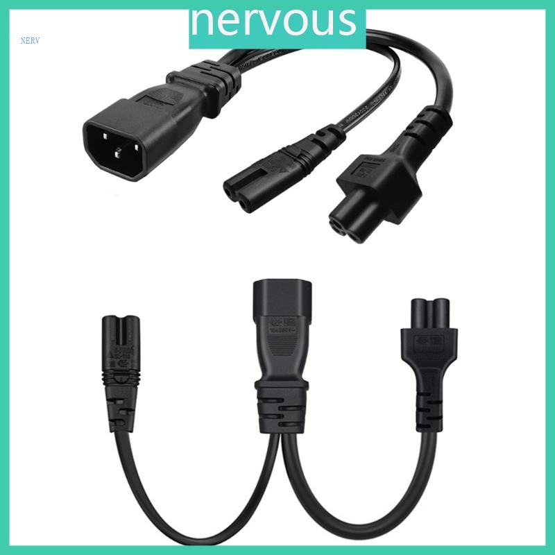 NERV IEC C14 ปลั๊กชายสายไฟสําหรับ IEC320-C7 + C5 หญิงสายต่อ