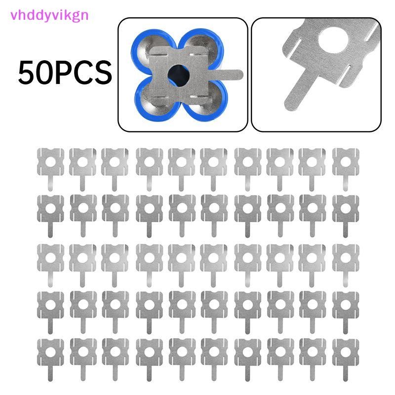 VHDD 50 ชิ้น 4 วินาที 18650 แพ็คเปลี่ยนจุดเชื่อมแผ่นนิกเกิล U-รูปสําหรับคอมพิวเตอร์แบตเตอรี่เครื่องมือเชื่อมอุปกรณ์เสริม TH