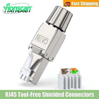 Vionscan RJ45 Cat6A Cat7 Cat8 Connector เครื่องมือฟรีReusable Shielded Ethernet Terminationปลั๊ก