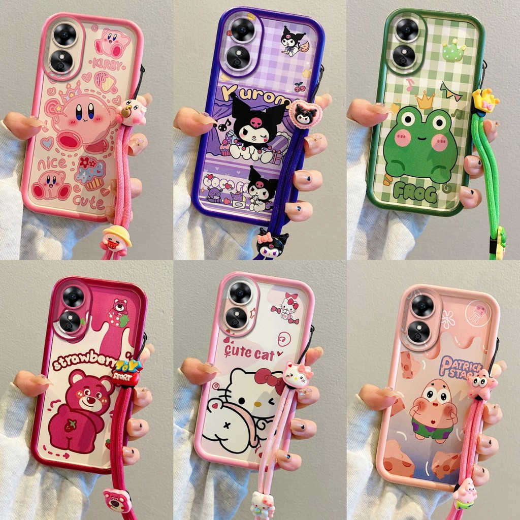 เคส OPPO A18 A38 A58 A78 เคสโทรศัพท์ซิลิโคนอ่อนนุ่มการ์ตูนที่เรียบง่ายและน่ารัก YX