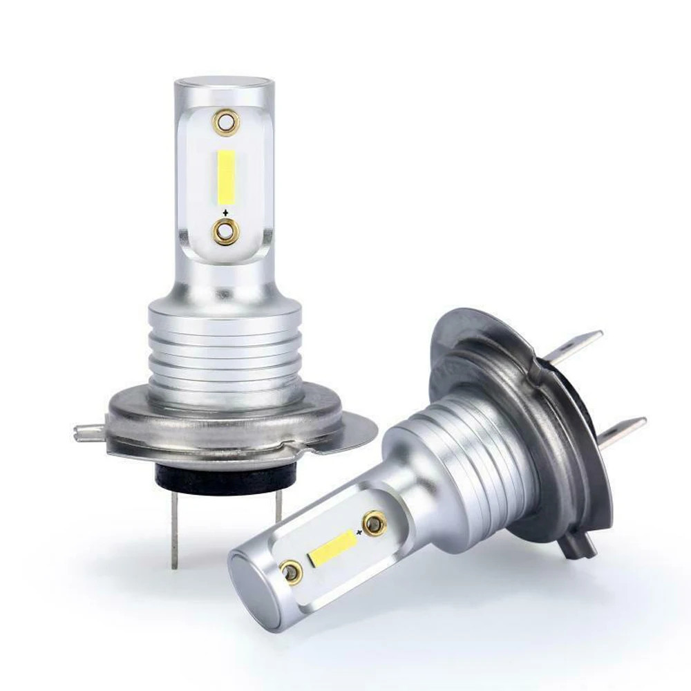 2PCS H7 รถหลอดไฟ LED 6000K Super Bright 1860 แหล่งกําเนิดแสง 360 องศา led หมอก h7 55w