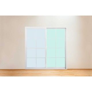 GlobalHouse WELLINGTAN ประตูอะลูมิเนียมลายกริด บานเลื่อน SS …