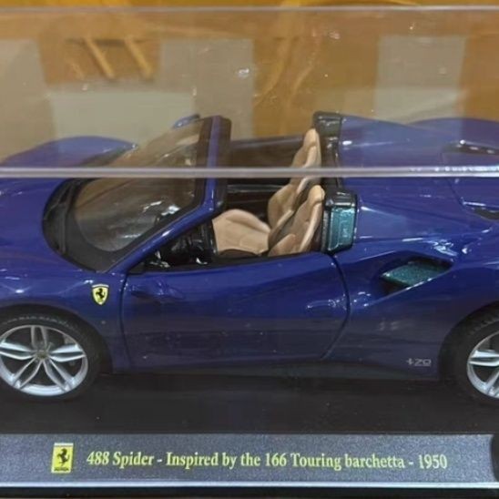 IXO 1/24 Ferrari 488 Spider 1950 Racing Sports Car Alloy Model Out of Print Model