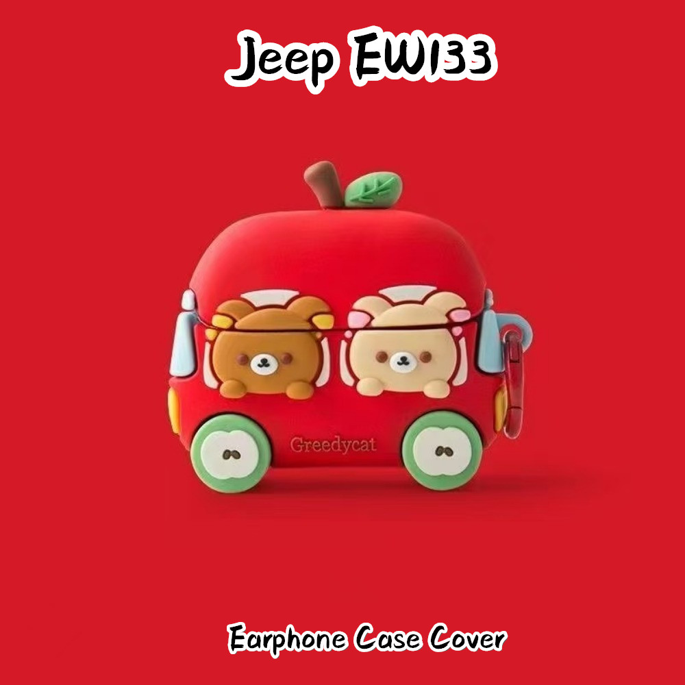 จัดหาโดยตรงสําหรับ Jeep EW133 Case Casing Soft Silicone Cute Cartoon Headphone Case Cover NO.2