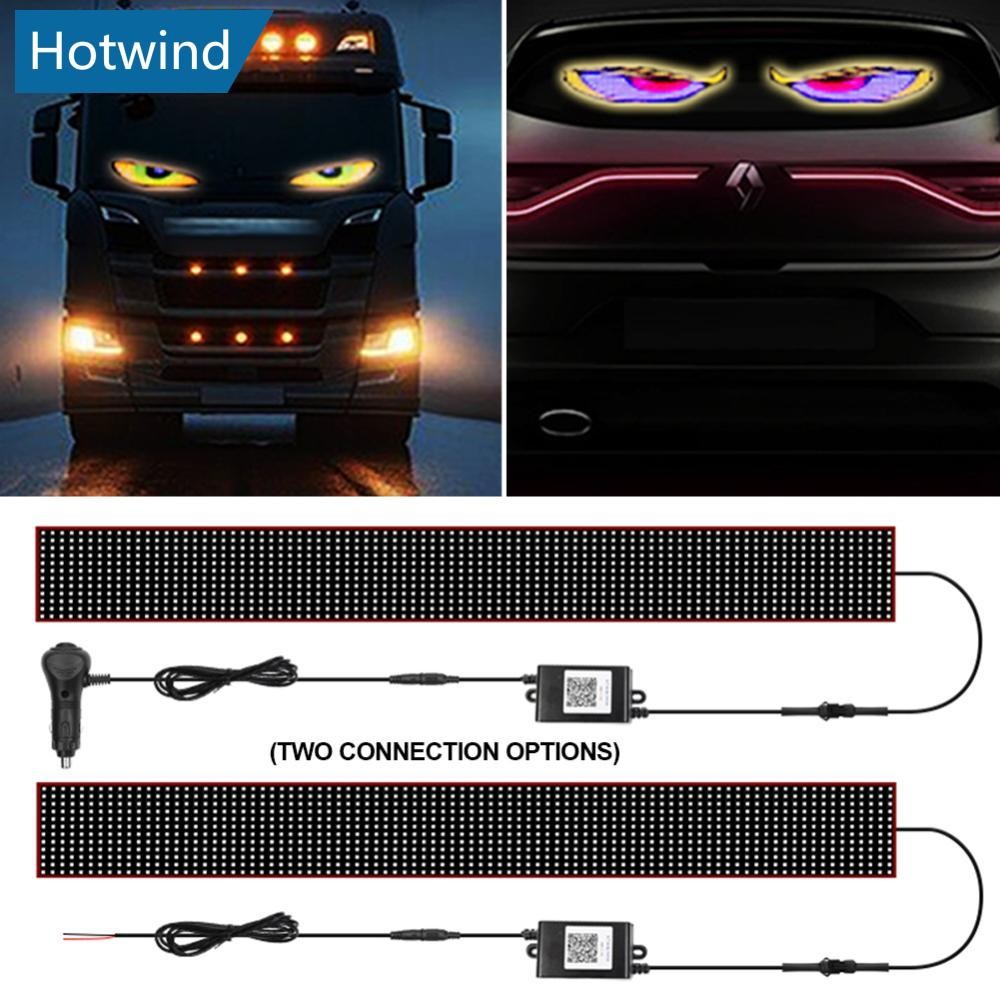 HW Devil Eye รถบรรทุกรถ RGB LED Pixel แผง APP ควบคุมนุ่มพับ Ambient Light DIY โปรแกรม LED แผงจอแสดงผ