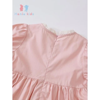 Hania kids - เดรสลูกไม้ชมพู สไตล์เกาหลี น้องใส่แล้วหวานมาก K5125668