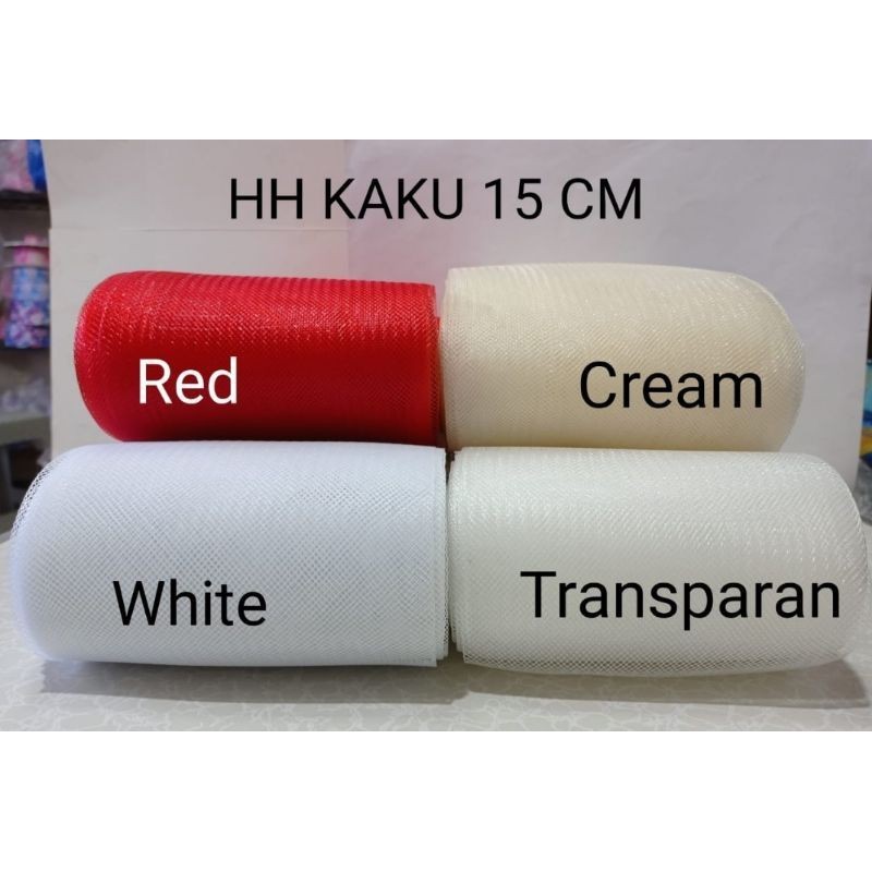 15 CM - RIGID HARDNET TAPE / HH HORSEHAIR FASCINATOR