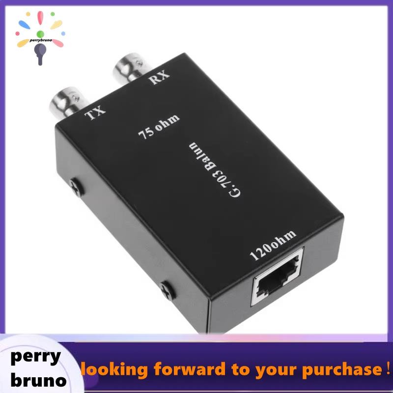 2.048Mbps G703 Coaxial BNC to RJ45 Transmitter E1 Converter Balance to Unbalance 75 Ohm to 120 Ohm I
