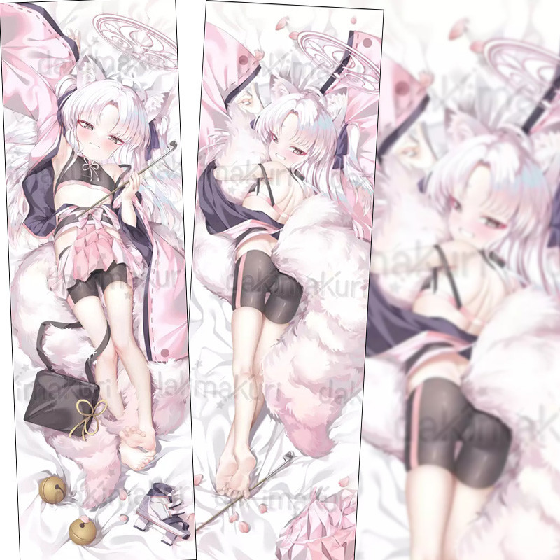 Blue Archive Kuzunoha Dakimakura กอดหมอน Body Case อะนิเมะหมอน Otaku ผ้าปูที่นอนคอสเพลย์