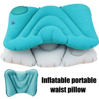 เบาะรองหลังแบบเป่าลมแบบพกพา - หมอนพยุงเอวสําหรับเดินทาง