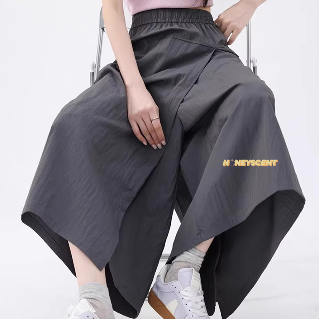 กางเกงกระโปรงขายาวแปดส่วน ใส่แล้วดูเรียว