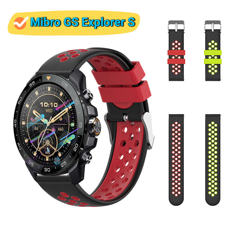 Mibro GS Explorer S strap สายซิลิโคน Mibro watch GS Explorer S Strap สายนาฬิกา สายรัดข้อมือกีฬา