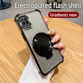 เคส For Samsung A42 5G / Samsung A12 / Samsung A22 4G / Samsung M22 4G / M12 / M42 5G tpu กระจกป้องกันการตกสี่มุมและกันกระแทก CDJM ขาตั้งเคสโทรศัพท์