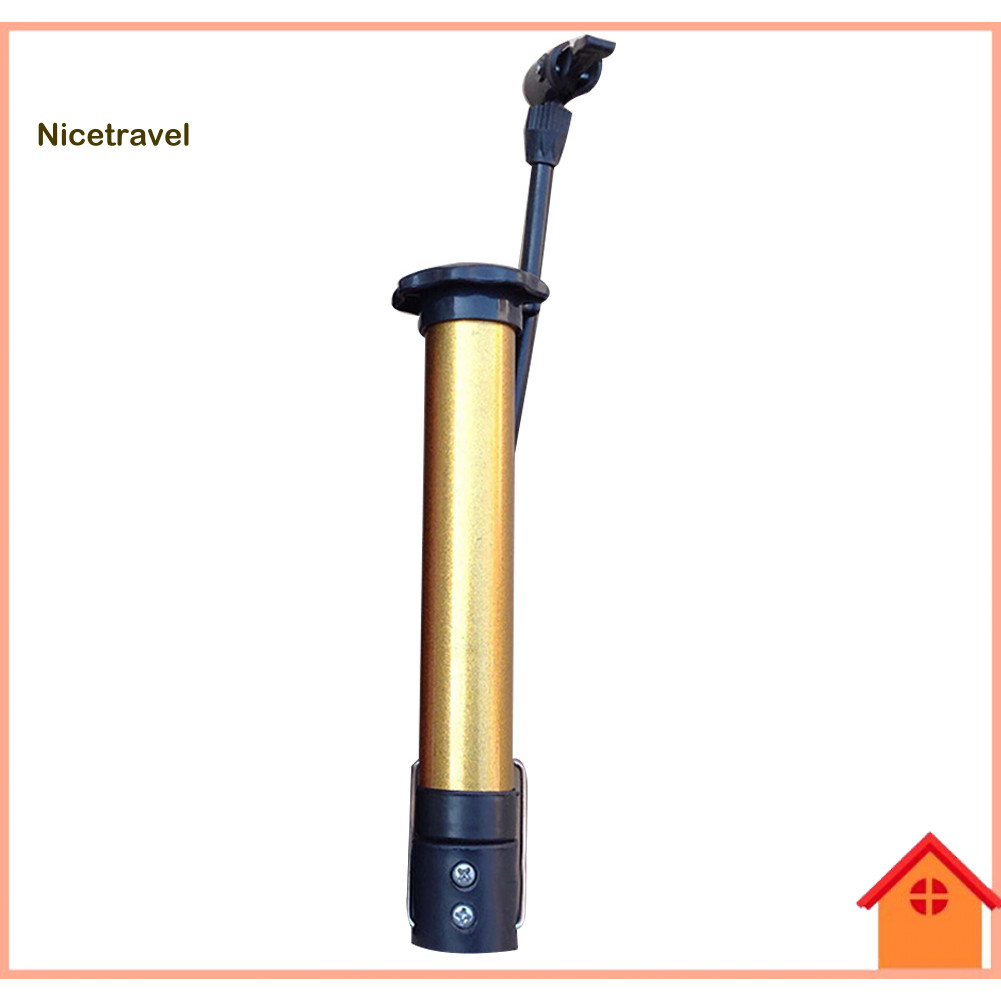 [Ni] แบบพกพาแรงดันสูง Bycycle ยางบาสเกตบอลฟุตบอลคู่มือปั๊มลม Inflator