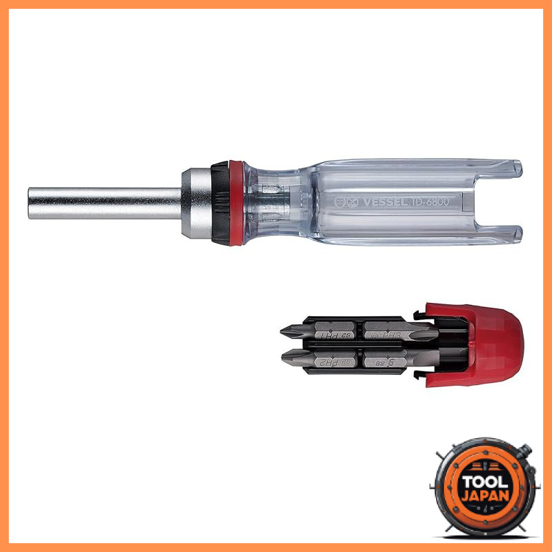VESSEL Ratchet Driver with Multiple Bit Set