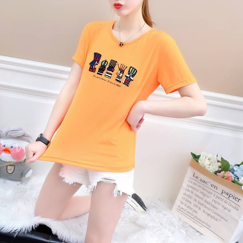 📣Mystyle.99📣(โล๊ะเสื้อ) เสื้อยืดคอกลมแขนสั้น ทรงเข้ารูป Freesize สกรีนลาย #E02 - รูปที่ 5