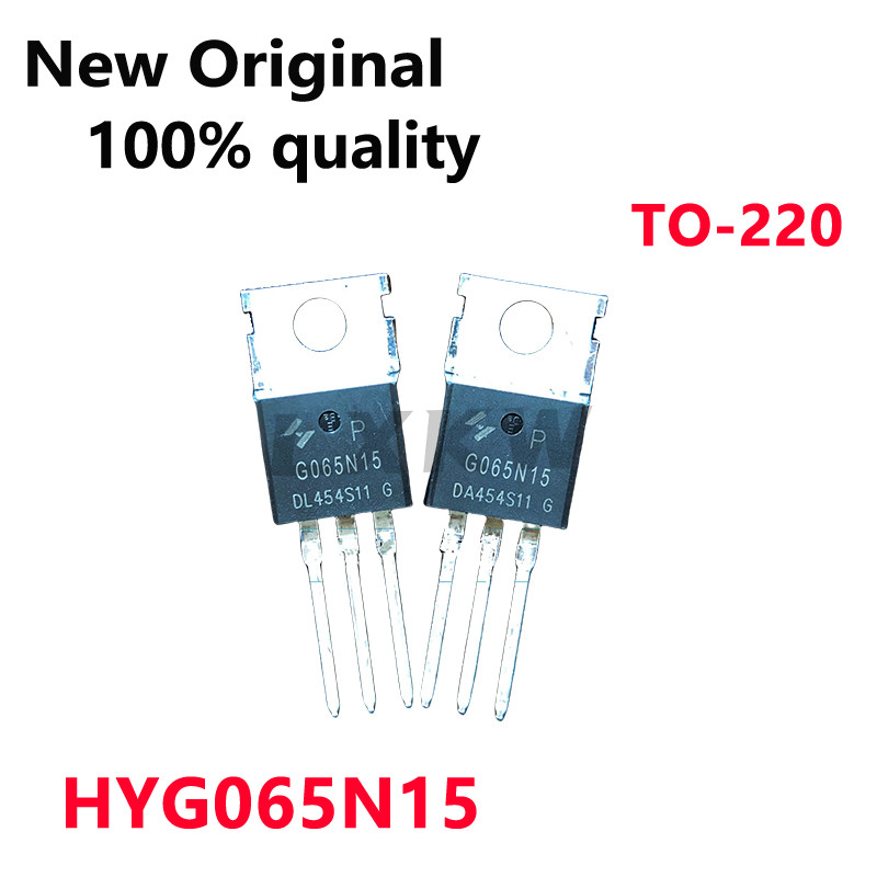 10/ชิ้นใหม่ G065N15 HYG065N15 TO-220 MOS ทรานซิสเตอร์ภาคสนาม-เอฟเฟกต์ในสต็อก