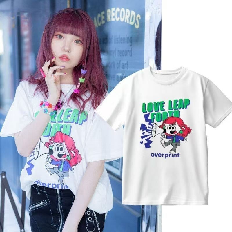 Merchandise Shining Yamiya Patrol เสื้อยืดแขนสั้นสำหรับทั้งผู้ชายและผู้หญิง Fengtian Moyou GEKIROCK