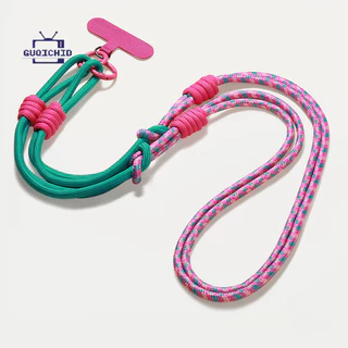 สายสะพายสไตล์สวยงามปรับระดับได้Anti-Lostสายคล้องโทรศัพท์แบบปรับได้สามแบบสำหรับผู้หญิง สายคล้องไหล่แบบยาโซ่ยาว