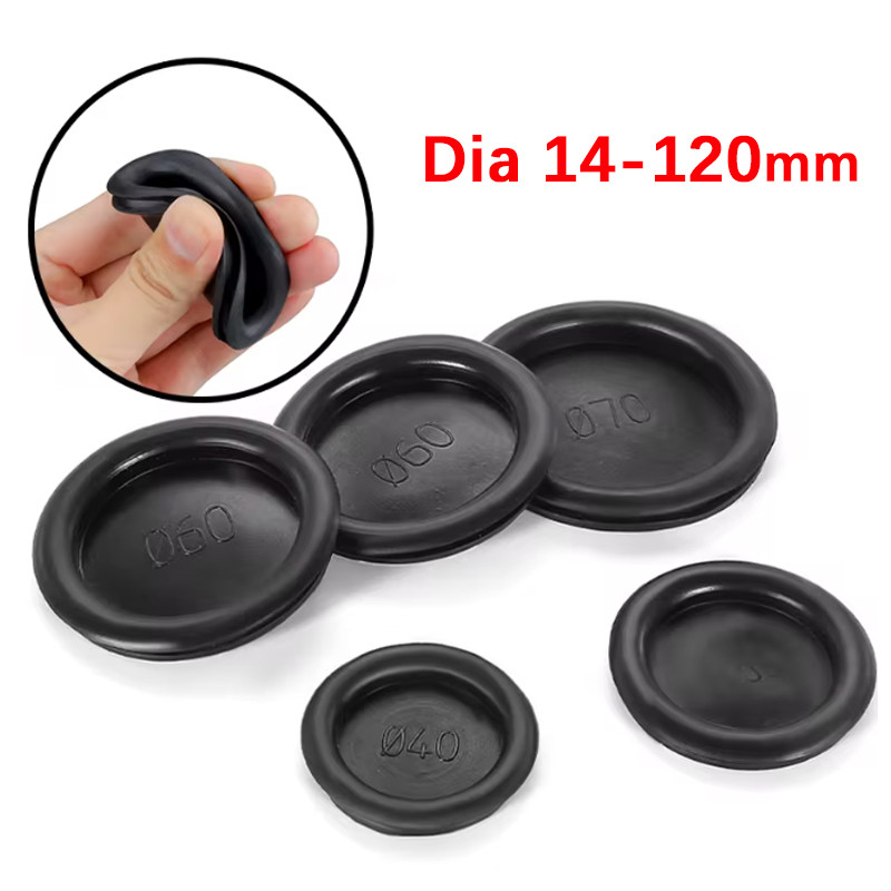 14 มม. ~ 120 มม.Blanking Grommets ยาง Grommet ปิด Gromet Blind Plug Bungs Distribution กล่อง Plugging Hole สาย Grommet Protecter