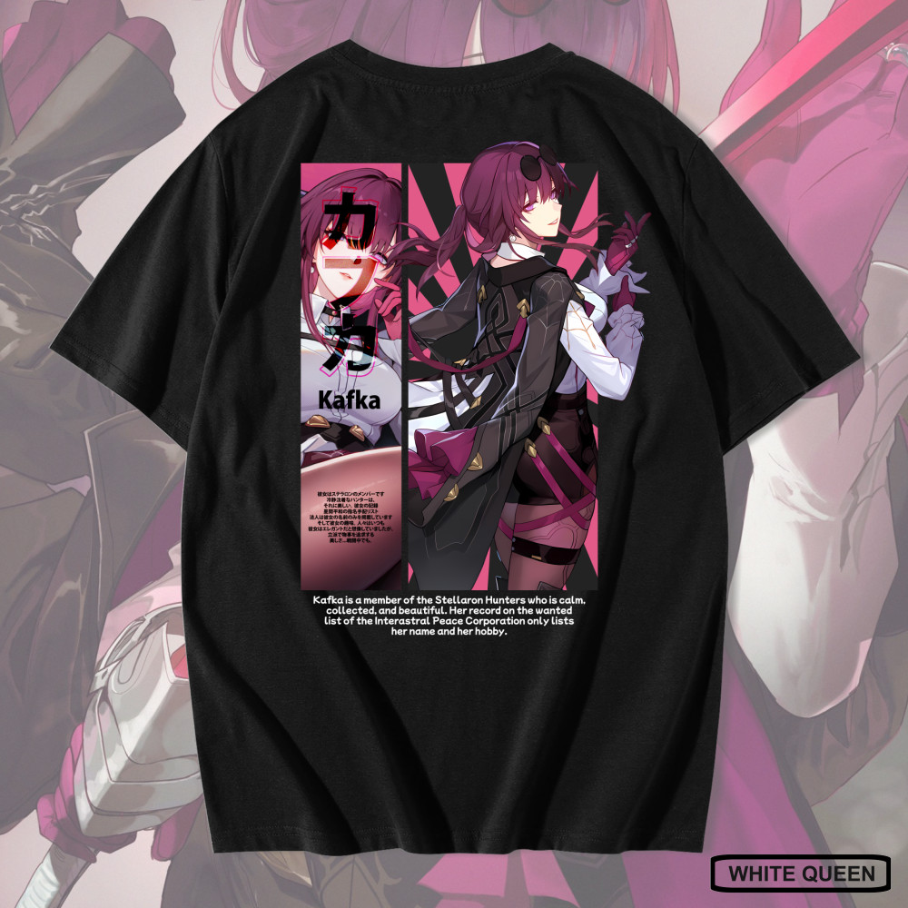WHITE QUEEN - เสื้อยืด KAFKA HONKAI STAR RAIL - เสื้อยืด DISTRO ของผู้ชายและผู้หญิง ANIME & การออกแบ