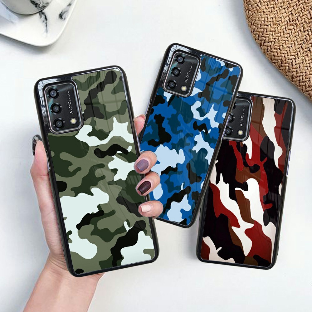 CUSTOM SOFTCASE HARDCASE Glossy [R184] OPPO A5S A11K A12 A15 A16 A17 A18 A58 A76 A79 CAMO ARMY MOTIF