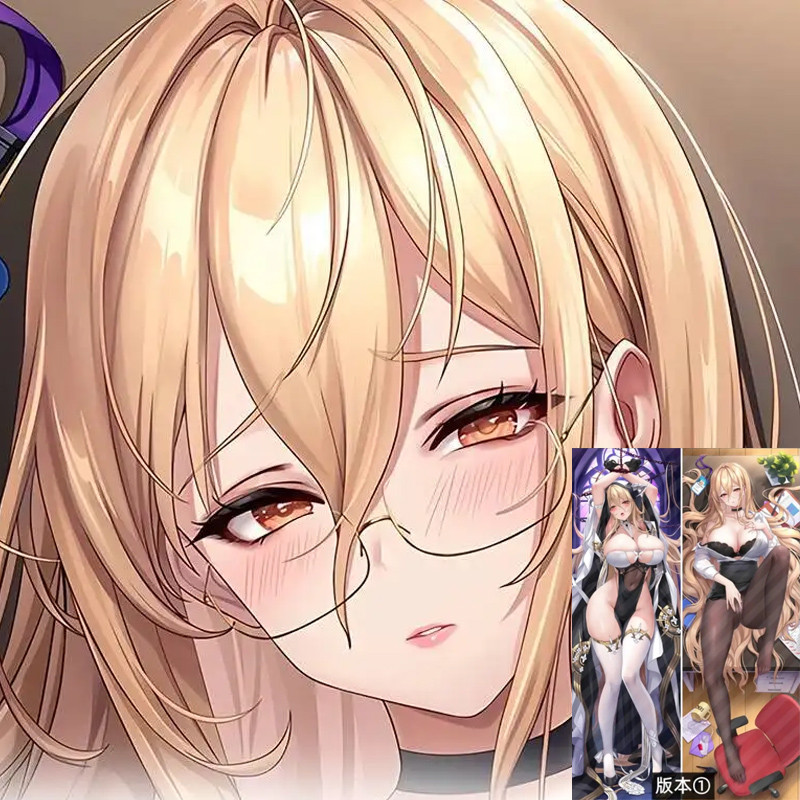 ปลอกหมอน Anime HMS Implacable จากซีรีย์ Azur Lane พร้อมที่รองคอ ของสะสมสำหรับOtakuและของขวัญที่ดี