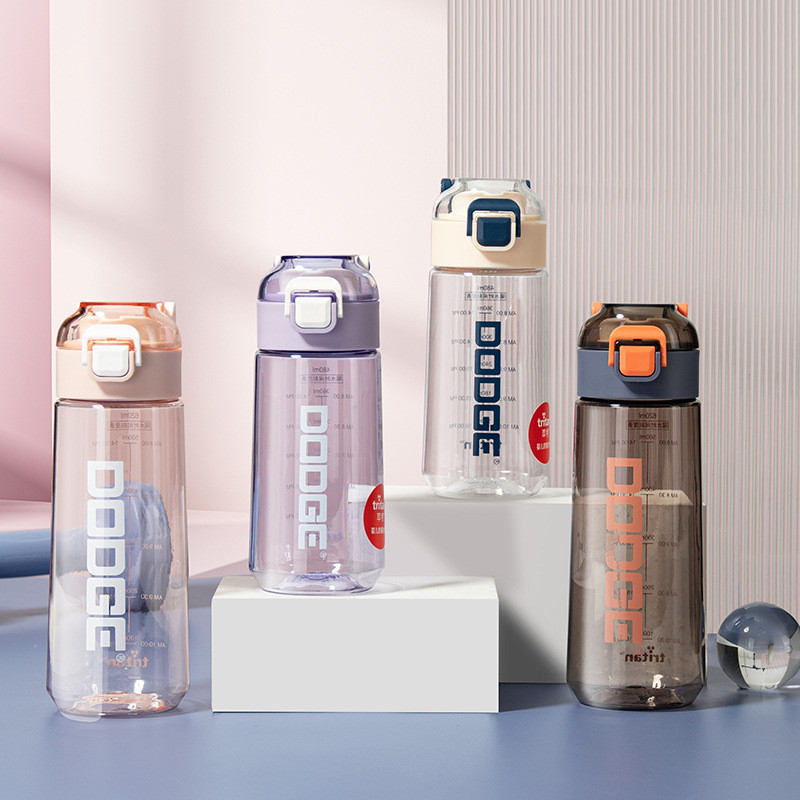 DODGE ขวดน้ำพกพา กระบอกน้ำพกพา ขวดน้ำพลาสติกแบบพกพา ขวดน้ำออกกำลังกาย  ความจุ 480/620ml