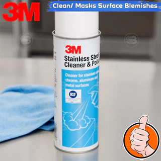 [CoolBlasterThai] 3M Stainless Steel Cleaner & Polish 600 ML.(Product of USA)