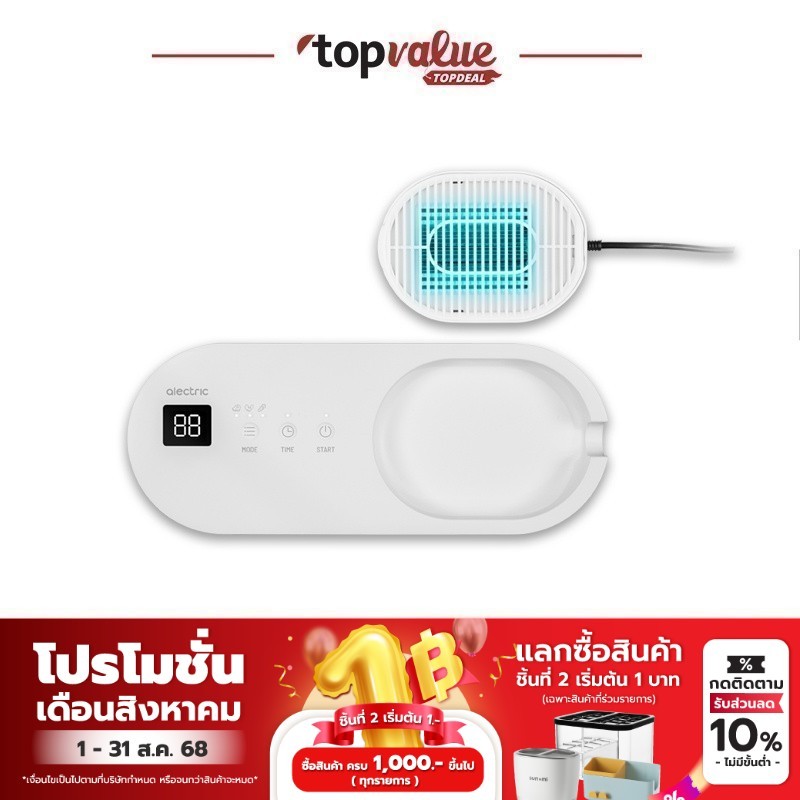 Alectric เครื่องล้างสารพิษผัก ผลไม้ เนื้อสัตว์ ด้วยระบบ Hydroxyl water ion Technology - รับประกัน 3 