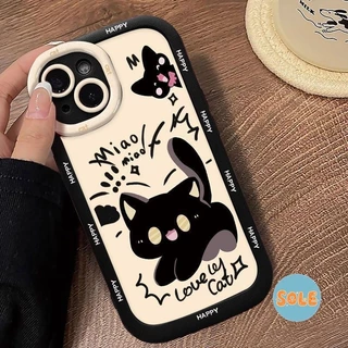 🔥Sole🔥สำหรับ iPhone 11 Pro Max 16 Plus iPhone 13 Pro Max 15 11 14 12 xr xs เคสโทรศัพท์นุ่มน่ารัก