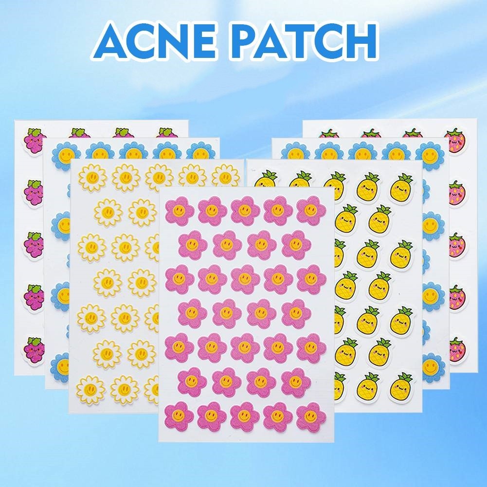 แผ่นแปะสิวสตรอเบอร์รี่ดอกไม้น่ารัก PE Hydrocolloid ครอบคลุมสิวสิวแพทช์