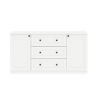 Koncept Furniture ตู้เตี้ย รุ่น Moneta สีขาว (150x45x80 ซม.) แบรนด์ KONCEPT FURNITURE