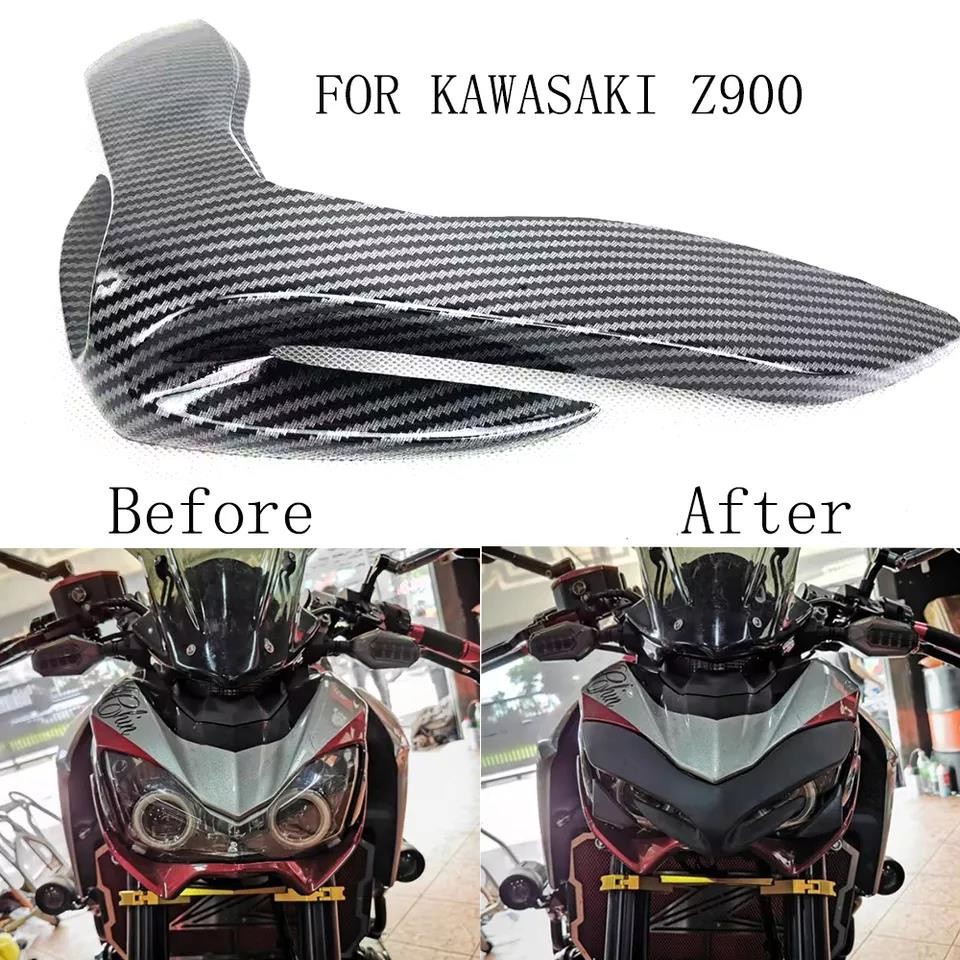 WA Motorcycle Front Fender Fairing Aerodynamic Winglets For Kawasaki Z900 Z 900 2017-2019 Beak Nose 
