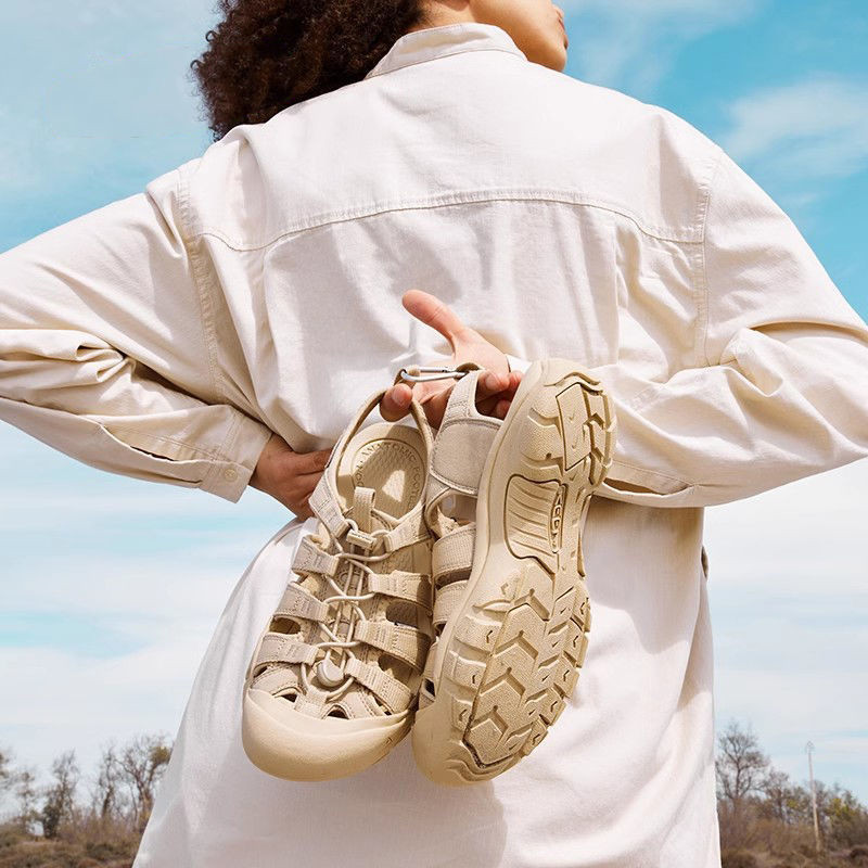 Koen KEN NEWPORT H2 รองเท้าแตะหุ้มนิ้วเท้ากลางแจ้งสีครบรอบ Anti-Slip Anti-Collision Wading River-Up 