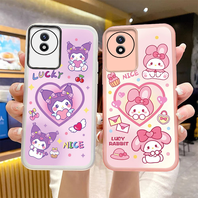 เคส vivo y02t vivo y02 y02a เคสโทรศัพท์พร้อมฟิล์มกันรอยเลนส์