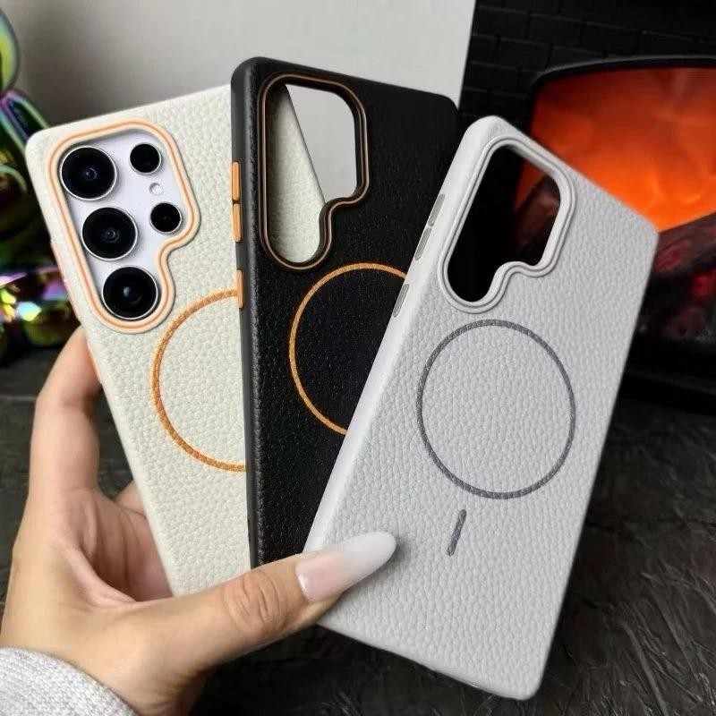 Case เคส for Samsung A56 5G A06 A16 A05S A55 A15 A26 A35 A36 S22 S23 S24 S25 Ultra Magnetic เคสใสกันกระแทก แม่เหล็ก - รูปที่ 2