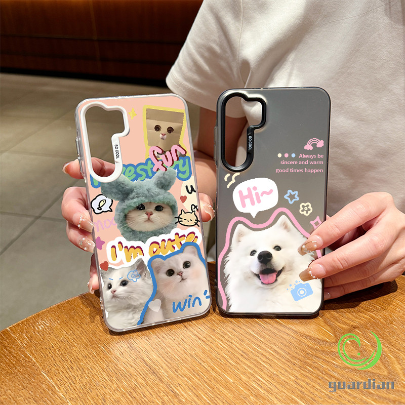 For OPPO ซองโทรศัพท์ A18 A38 A15 A15s A60 แมวน่ารัก A18 A38 A3 X A15 A15S A35 A57(4G)A77 A77S(4G)