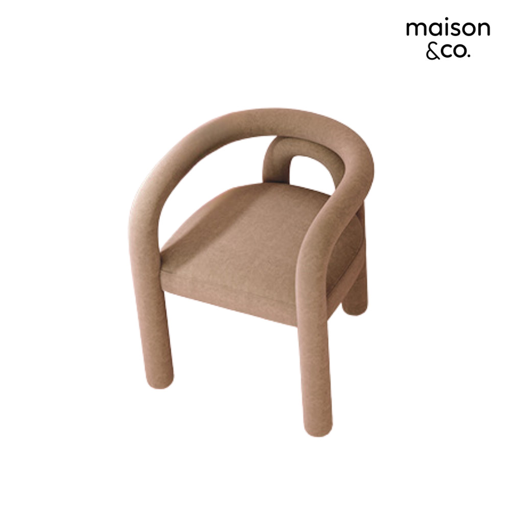 SB Design Square อาร์มแชร์ LIFFY สีน้ำตาลอ่อน (67X60X73 ซม.)  แบรนด์ MAISON&CO.