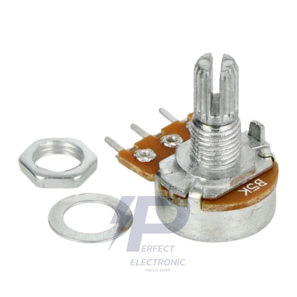 ร้านในไทย ส่งไว  B1K, B2K, B5K, B10K, B20K, B50K, B100K, B500K, B1M Potentiometers Volume วอลลุ่ม “ แกนสั้น 3 ขา “