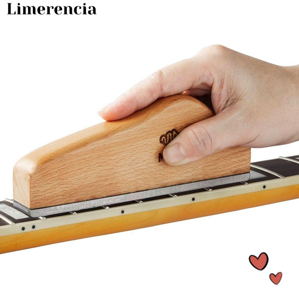 LIMERENCIA Muspor Guitar Fret Levelling File, แฟ้มมือกีตาร์ไม้ขนาด 6 นิ้ว, แฟ้มปรับระดับ Crowning En