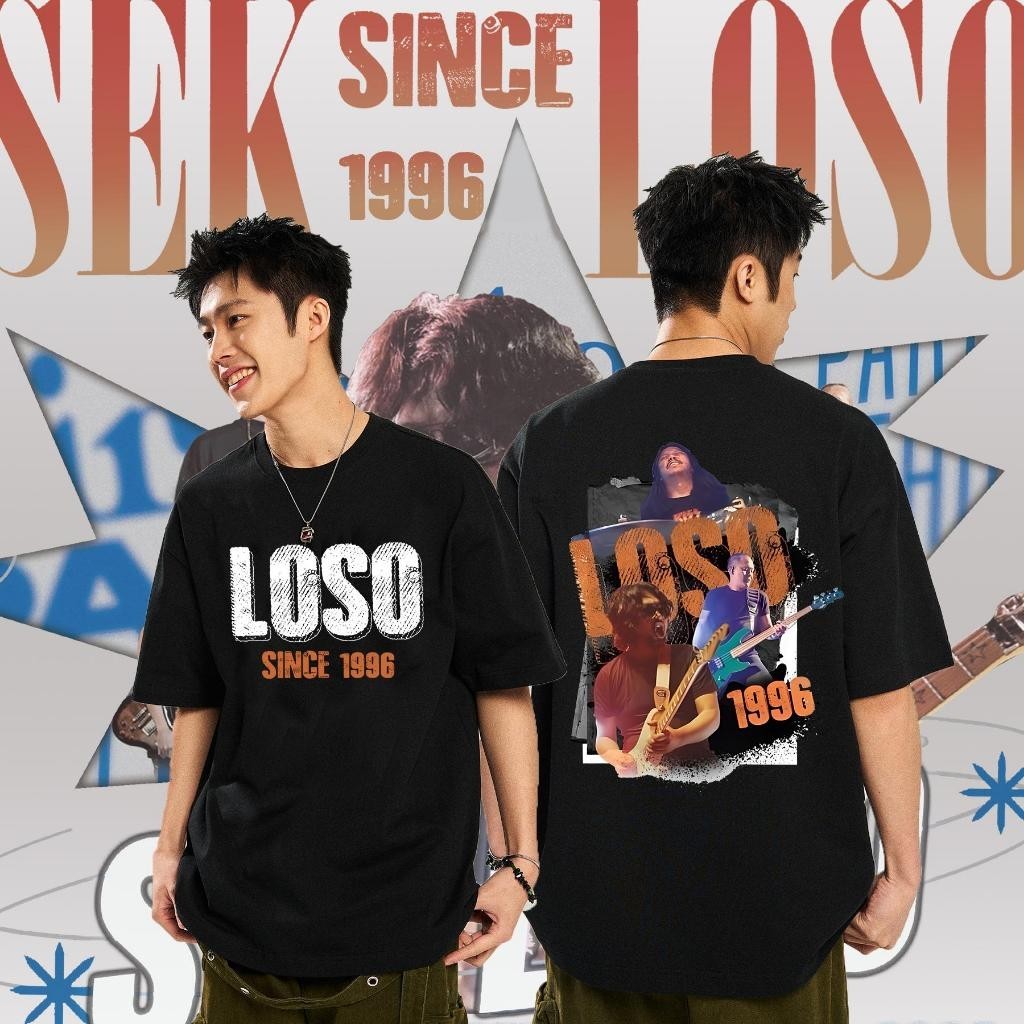 เสื้อยืดแขนสั้น Sek Loso Rock Band ฉลองครบรอบ 28 ปี ผลิตจากผ้าฝ้าย 100% เหมาะสำหรับทั้งชายและหญิง เป็นเสื้อลำลองใส่ง่าย