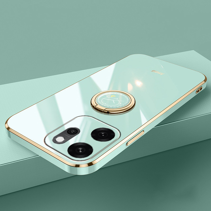 เคสโทรศัพท์ OPPO Reno 14 14F เคสด้านหลัง Smooth Electroplated แหวนดูดแม่เหล็กสําหรับ OPPO Reno14 F เ