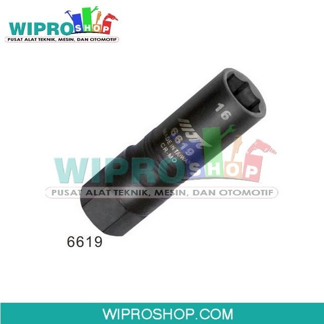 หัวเทียน SOCKET ประแจ WHEEL SCREW LOCK SOCKET 16mm/7PT - Wipro JTC 6619-