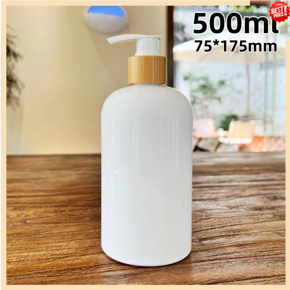 ขวดปั๊มเปล่าลายไม้ พกพา สำหรับใส่สบู่ แชมพู เจลอาบน้ำ thumbnail 8